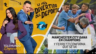 Manchester City gana en Champions y Ferretti confirma que se va | Telemundo Deportes