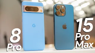 Pixel 8 Pro vs iPhone 15 Pro Max, ¿Google o Apple?