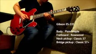 Ibanez JSM 100 and Gibson ES 335