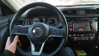Торможение кнопкой стояночного тормоза с электрическим приводом на Nissan X-Trail T32