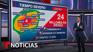 Pronostican tiempo severo para este fin de semana en Texas y Tennessee | Noticias Telemundo