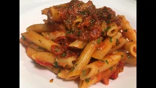 Receta de Pasta con Salsa Arrabbiata, Original Italiana