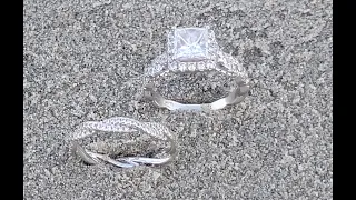 Lost Engagement Ring and Wedding Band Found Longport, NJ By Ring Finders South Jersey John Favano