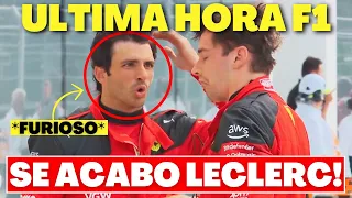 el INSULTO que CARLOS SAINZ NO ESPERABA de CHARLES LECLERC por ESTO...!