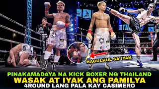 PINAKAMADAYA NA KICK BOXER NG THAILAND WASAK KAY QUADRO ALAS JOHN RIEL CASIMERO