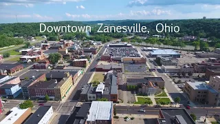 Downtown Zanesville, Ohio in 4k