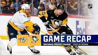 Nashville Predators vs Pittsburgh Penguins | April 15, 2024 | Game Highlights | NHL Regular Season
