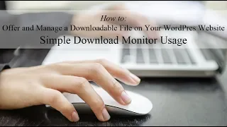 Simple Download Monitor Plugin Basic Usage