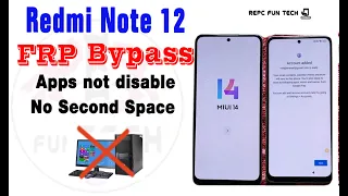 Redmi Note12 Frp Bypass Miui 14 || All MI MIUI 14 Frp Bypass Android 13 Without PC New Method 2023