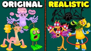 MonsterBox: ISLAND_DEMENTED_DREAM_ERROR Original vs Realistic | My Singing Monsters TLL