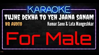 Karaoke Tujhe Dekha To Yeh Jaana Sanam For Male HQ Audio - Kumar Sanu & Lata Mangeshkar