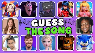 GUESS WHO'S SINGING 🎤🎵🔥| Salish Matteri, MrBeast, King Ferran, Elsa, Wednesday , Lay Lay,Trolls,Pomn