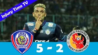 Arema 5-2 Semen Padang | All Goals & Highlights | Piala Presiden 2017