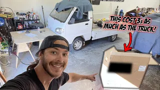 MINI TRUCK BUILD DAY 2 WITH A HUGE PURCHASE!