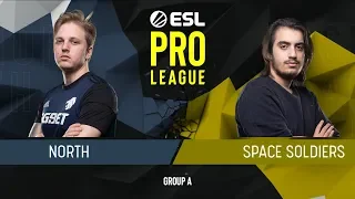 CS:GO - North vs. ex-Space Soldiers [Dust2] Map 1 - Group A - ESL Pro League Season 9 Europe