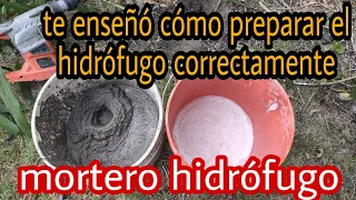 ALBAÑILERÍA como preparar IMPERMEABILIZANTE PARA PARED,👌👌mortero hidrófugo