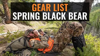 Brady Miller's 2021 Spring Black Bear Gear List