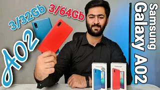 Samsung Galaxy A02 Unboxing 64Gb and 32Gb | A02 Price in Pakistan