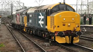 Fantastic Busy Day for Tractors 5x  37s at Crewe Station 13/5/24