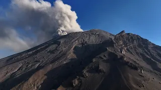 Volando Cerca Del Volcán Popocatépetl 13 Marzo en 4K