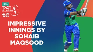 Impressive Innings By Sohaib Maqsood | Multan vs Peshawar | Final Match 34 | HBL PSL 6 | MG2T