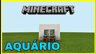 COMO FAZER AQUÁRIO NO MINECRAFT PE    COM PEIXES   NO MINECRAFT PE  | TUTORIAL  (  CONSTRUÇÃO )