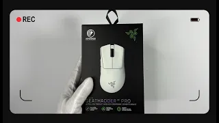 Unboxing | Razer DeathAdder V3 Pro Wireless Ergonomic Esports Mouse (White Edition) | ASMR