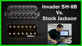 Invader SH-8B vs Stock Jackson - Bridge pickup comparison