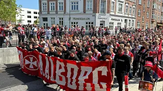 AaB fanmarch 3. juni før sidste superligakamp