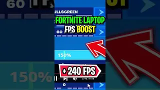 How To Get 240 FPS in Fortnite Laptop!