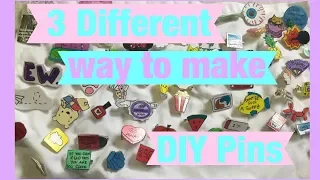 3 Different Ways to Make DIY pins without plastic