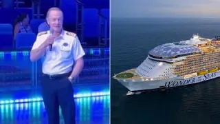 Entre burlas: capitán del crucero Wonder of the Seas anuncia que no pudo atracar en muelle de San Ju