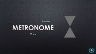 Metronome 80 Bpm 5 minutes 4/4