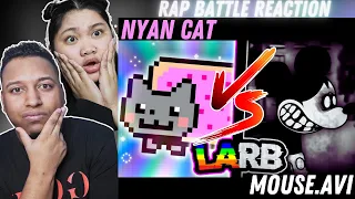 THIS WAS A DARK ONE!!! - Nyan Cat vs Mouse.avi - Lame-Ass Rap Battles | Couple Reacts