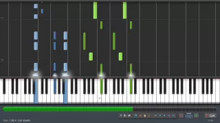 Davy Jones - Piano Tutorial (100% Speed) Synthesia + Sheet Music