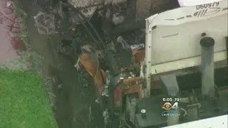 Garbage Truck Explosion Trashes Kendall Street