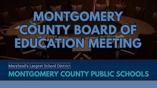 Board of Education Operating Budget Work Session (virtual) - 1/14/21