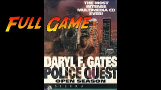 Police Quest 4 - Open Season | Complete Gameplay Walkthrough - Full Game | No Commentary