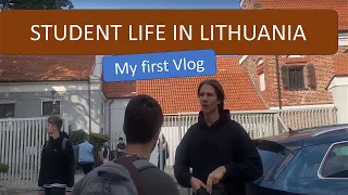 MY FIRST VLOG | VILNIUS UNIVERSITY | STUDENT LIFE IN LITHUANIA | ENGLISH