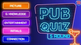 Pub Quiz 5 Round: Test Your Knowledge! Picture, General Knowledge, Entertainment, And More. #72