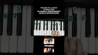 Requiem for a dream on piano 🎹Реквием по мечте на пианино обучение