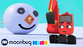 Building a Giant Snowman | DIGLEY & DAZEY | Kids Cartoons | MOONBUG KIDS