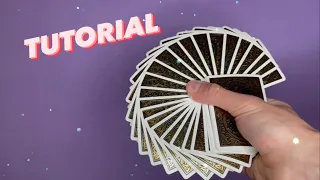 Trained in the most beautiful card fan😍 #cardistrytutorial#cardtrick#tutorial #cardistry