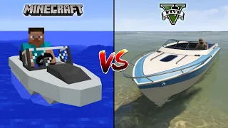 MINECRAFT BOAT VS GTA 5 BOAT - WHICH IS BEST?