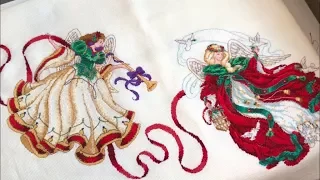 125 Второй ангел. Юбка под елку Dimensions Mystical Angel Tree Skirt отчет 2