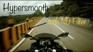 First time riding my motorcycle with GoPro Hero 7 Black,  Hypersmooth test
