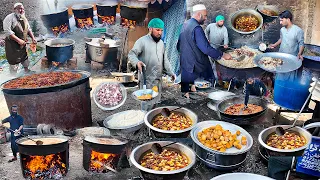 Biggest Free Ramazan foods in Afghanistan | 5000+ People Iftar | Cooking Kabuli Pulao for a crowd