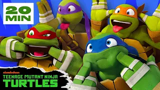 20 MINUTES of the Turtles Being Bros 💪 (Literally) | Teenage Mutant Ninja Turtles