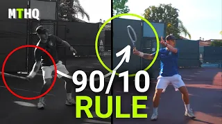 Master the 90/10 Rule for High-Quality Groundstrokes