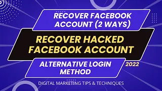 How To Recover Hacked Facebook Account 2023 | 2 Methods Explanation | Recover Your Facebook Account